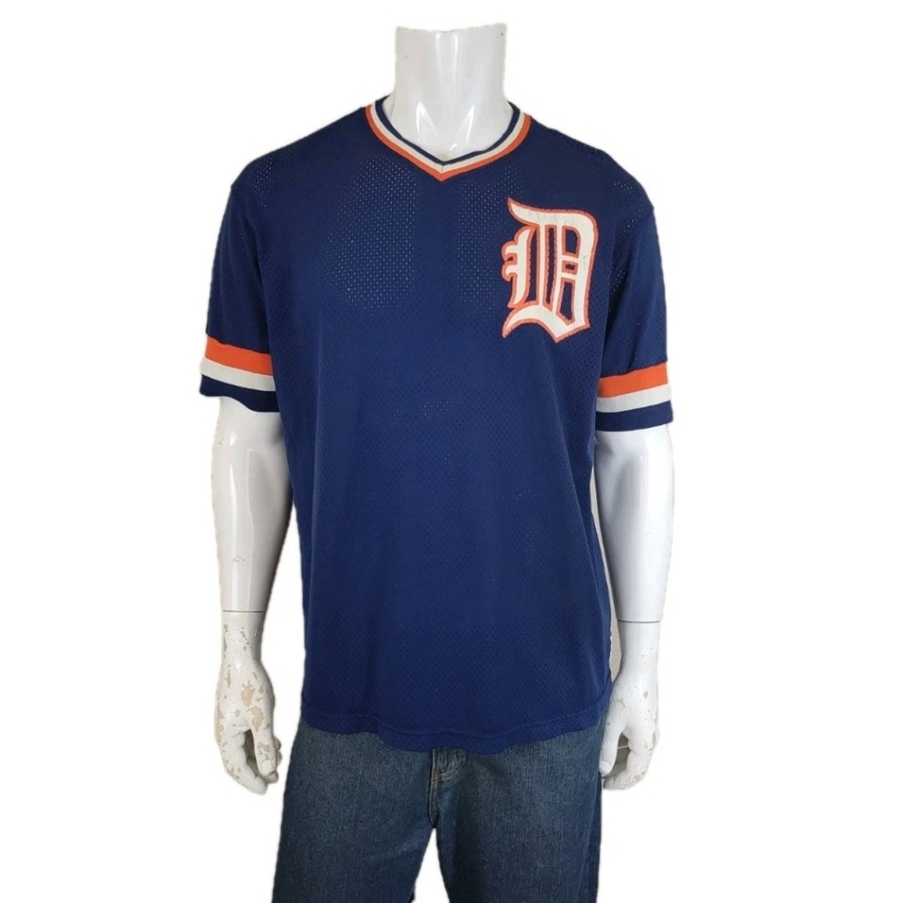 Vintage Kirk Gibson 1980's Detroit Tigers MLB Jersey Medalist Sand-Knit Size XL